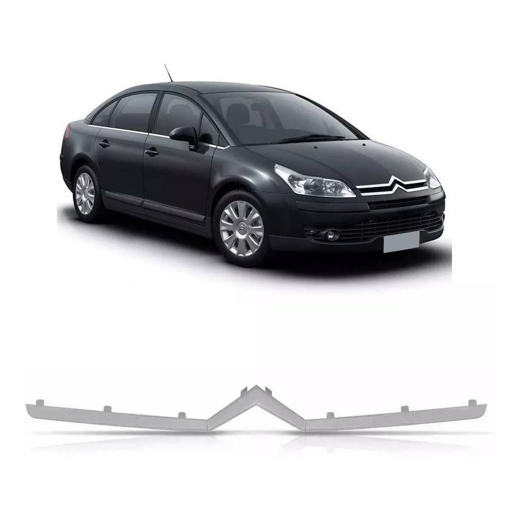Aplique Friso Cromado Capo Citroen C4 Pallas Hatch Sedan Vtr