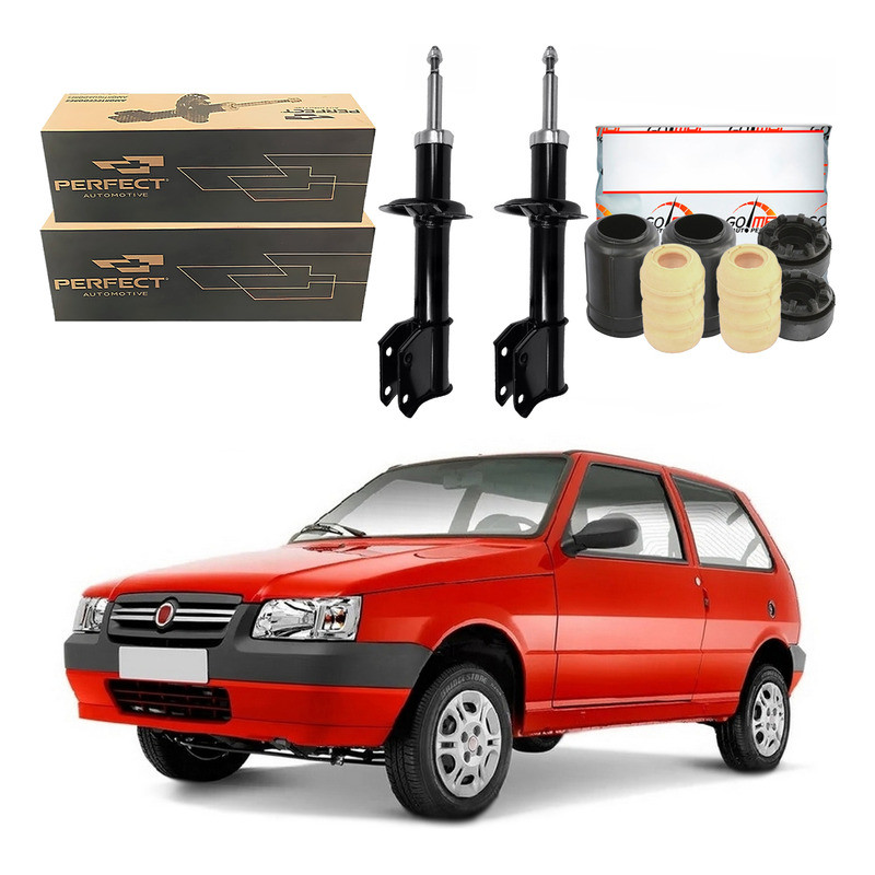 Kit Amortecedor Dianteiro Uno Mille 1.0 8v 2004 A 2013