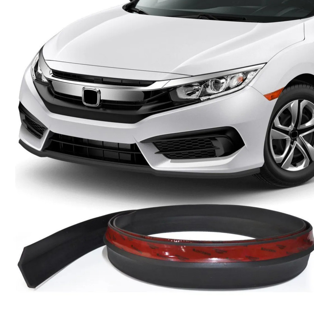 Saia Spoiler Front Lip Borracha Tuning Universal - Rolo 2,5m