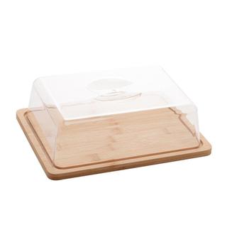 Prato para Queijo Lyor de Bambu Natural 24cm x 18,5cm