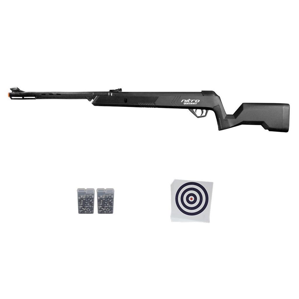 Carabina de Pressão Nitro Force Preta 4.5mm - CBC + Acessórios