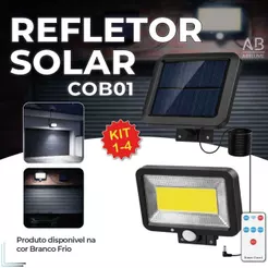 Refletor Solar com Sensor de Presença Automático de Parede Resistente à Chuva