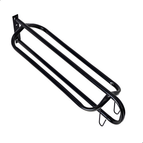 Suporte Para Cela De Cavalo Parede Aço Carbono Preto