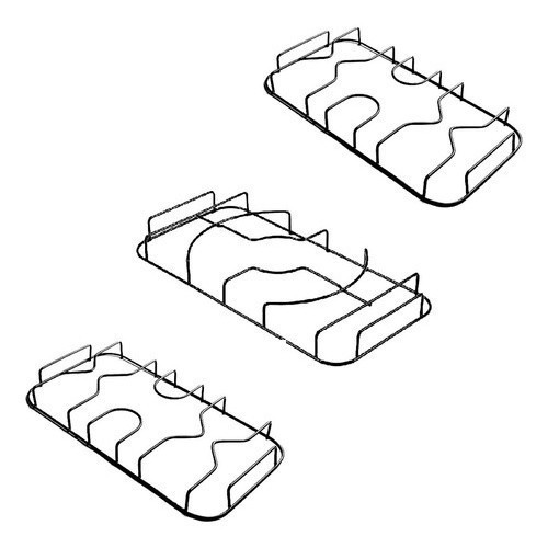 Kit 3 Grelhas Trempe Fogão Consul Facilit Sem Pino 5 Bocas cf475 em Oferta na Shopee