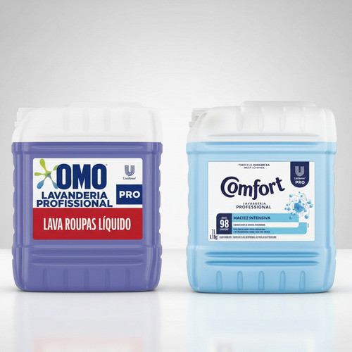Comfort + Omo Amaciante Lavanderia 7l Pack Econômico 7l Cada