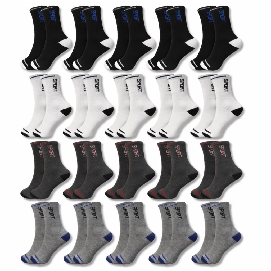 kit 12 pares de meias cano longo masculina vários modelos cano curto soquete feminina unissex em Oferta na Shopee