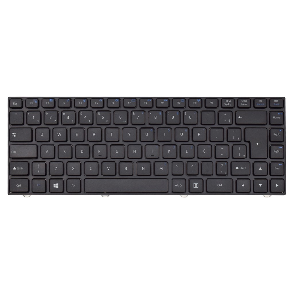Teclado para Notebook Positivo Part Number MP-09N78PA-F51C | Com Moldura em Oferta na Shopee