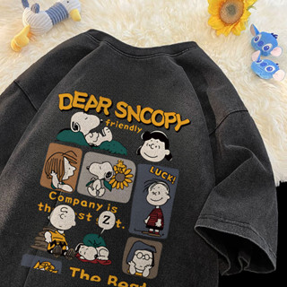 Velsiss Snoopy Camiseta feminina preta com lavagem especial, camiseta feminina fitness de alta qualidade 0206 em Oferta na Shopee