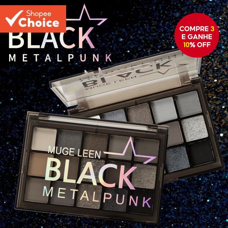 15 Cores Paleta de Sombra de Cavaleiro da Noite Escura Mate Cintilante Sombra Gótica em Oferta na Shopee