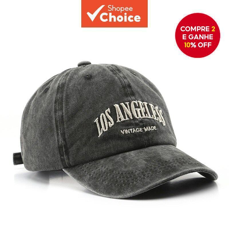 Boné De Beisebol Feminino Cinza Vintage MISSKOI : Estilo Lavável De Verão , Chapéu Bico De Pato Chique Para Todas As Est em Oferta na Shopee