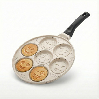 Panela Mine Panqueca Antiaderente Sorriso Smiley Face Preto Pan-12714 em Oferta na Shopee