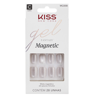 Unha Postiça Gel Fantasy Magnetic Nail Crystal - Kiss New York em Oferta na Shopee