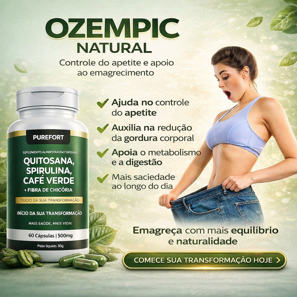 Quitosana Premium com Spirulina, Psyllium, Fibra de Chicória e Café Verde 600mg em Oferta na Shopee