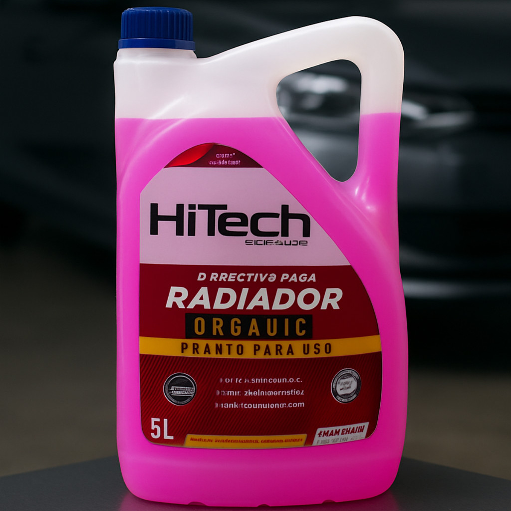 Aditivo para radiador 5L Diluido Rosa Hitech ht10080 Galão