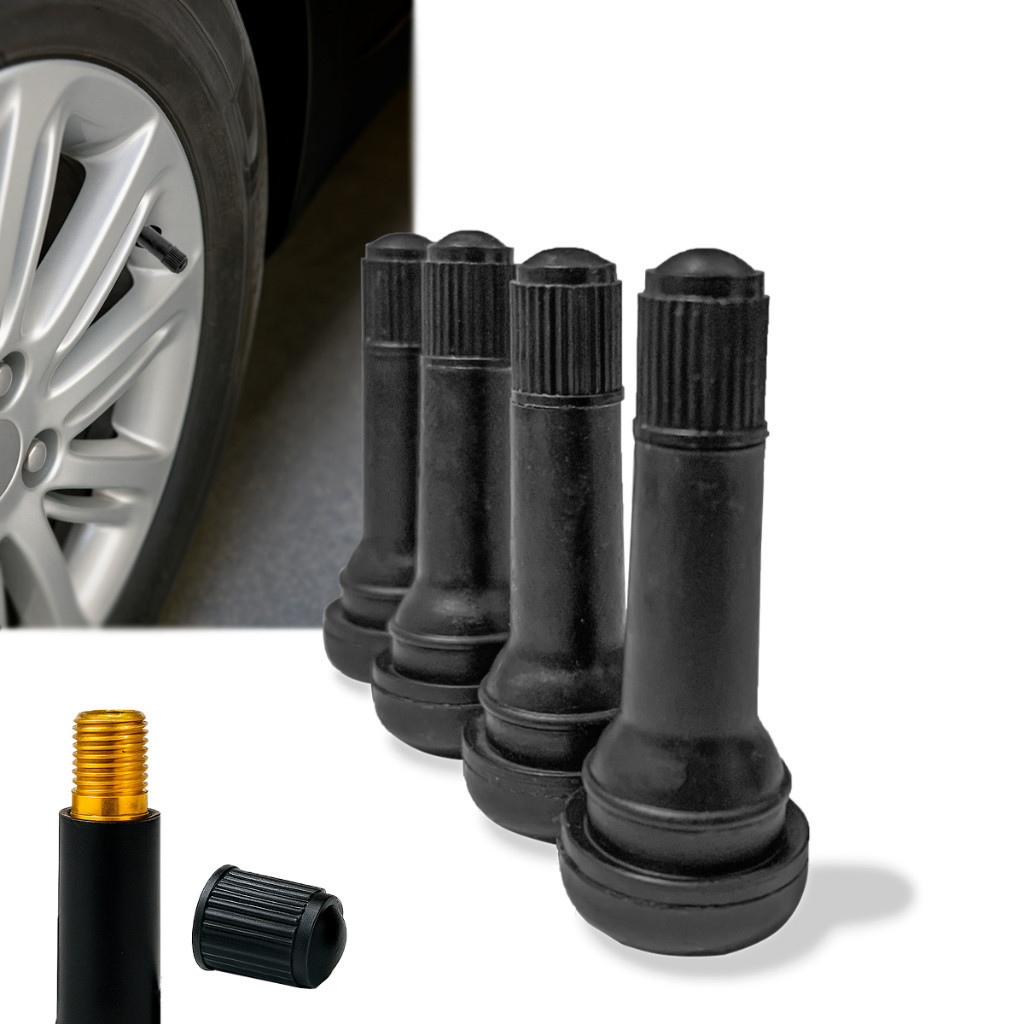 Bico Válvula Para Pneu Sem Câmara Tr414 4 Unidades carro aro:13, 14, 15, 16, 17 e 18 Universal