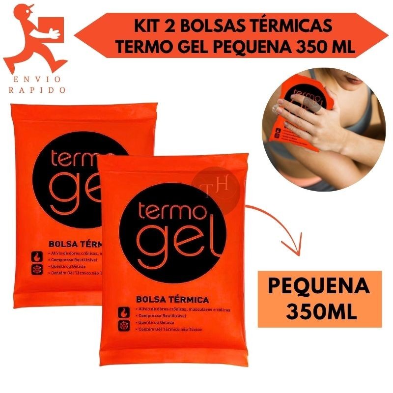 Kit 2 Bolsas Térmicas TermoGel Pequenas Para Compressa Fria Ou Quente Tamanho 350ML em Oferta na Shopee