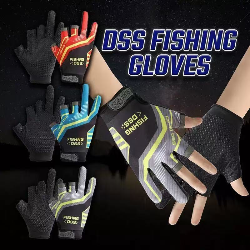 Luva Pesca Antiderrapante Proteção Uv Microfibra Profissional Pesca Esportiva