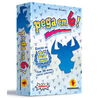 Pega em 6! Papergames Jogo de Cartas Estratégia Galera Gerenciamento de Mão Baralho Edição 25 anos