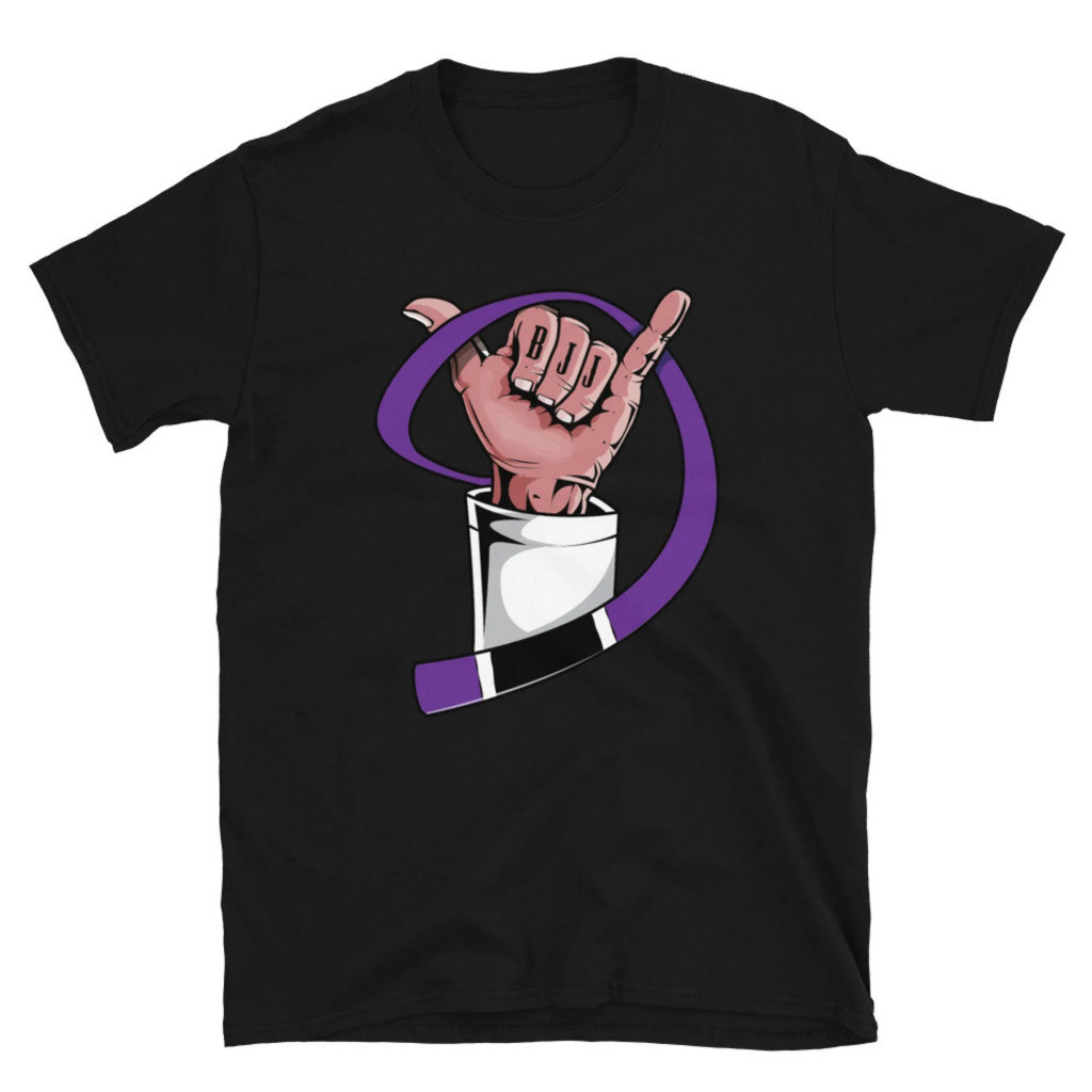 Camiseta Camisa Premium em Algodão 30.1 Camisa  30.1 Camiseta Algodão Faixa Roxa Jiu Jitsu Luta Envio Imediato Envio Rap