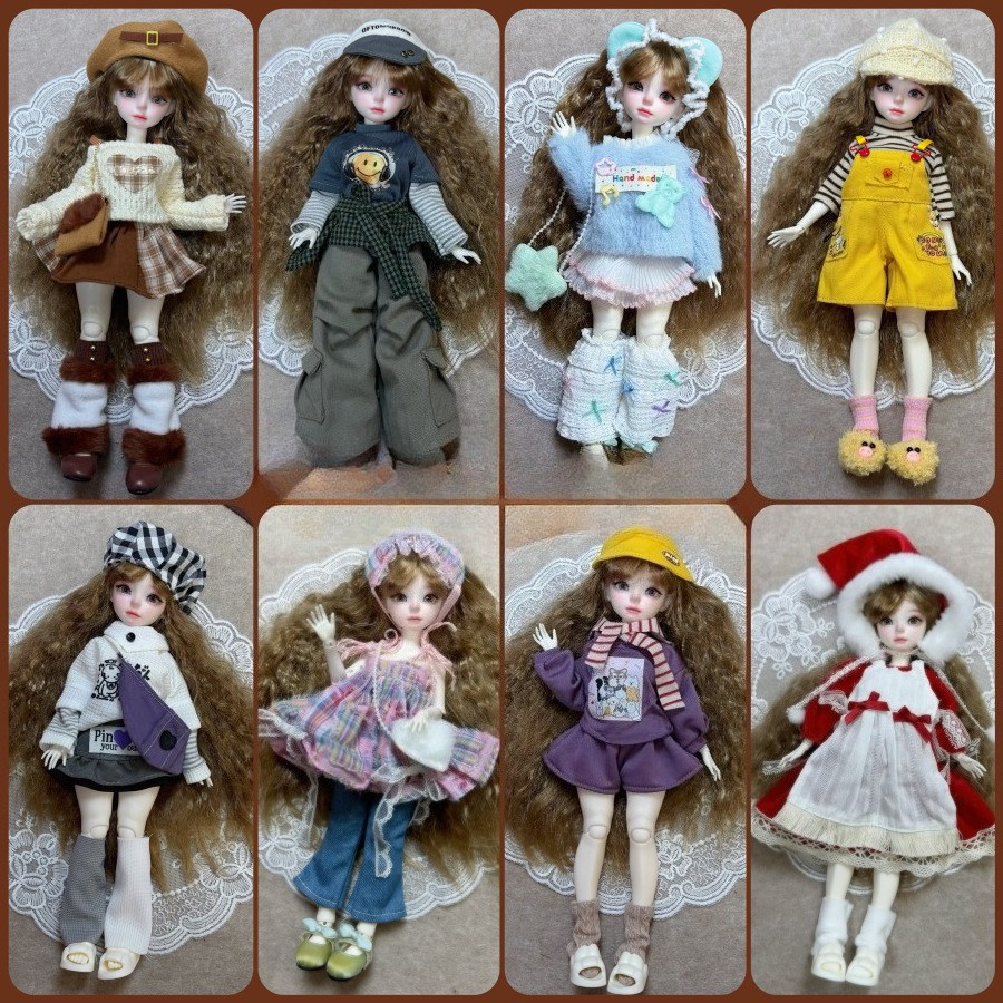 Roupas De Boneca Terno Para Escala 1/6 30cm BJD Corpo Gordinho , Mãe Fantasma DIY Vestir-Se Conjunto De Vestido Lolita &
