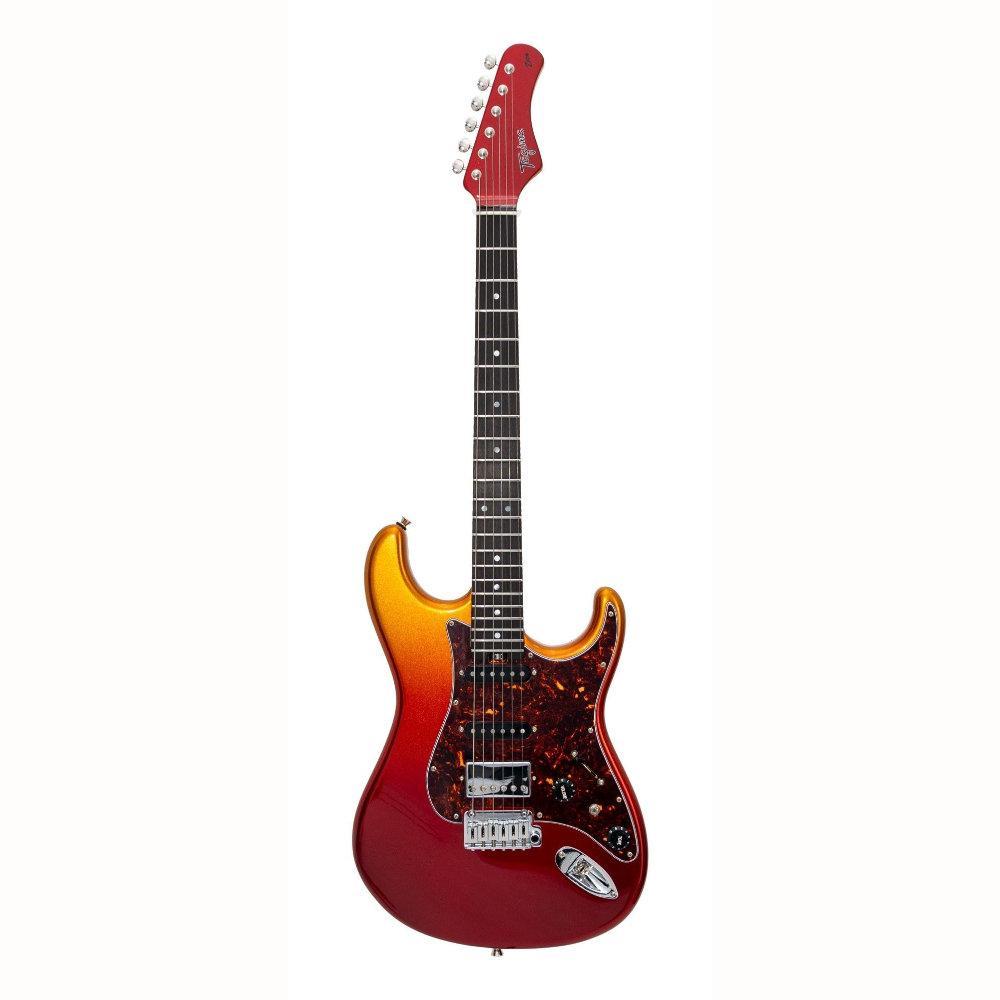 GUITARRA TAGIMA ZION SIGNATURE MATEUS STARLING ESCALA ESCURA ESCUDO TORTOISE - FADE METALIC ORANGE