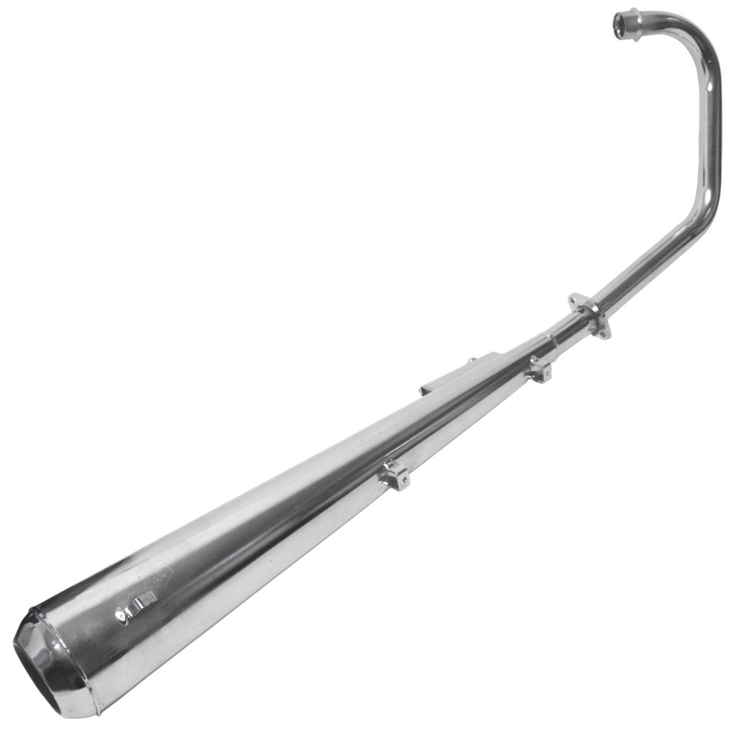 Escape escapamento descarga cromado esportivo estralador CG150 Titan ES KS 2004 a 2008 modelo turuna em Oferta na Shopee