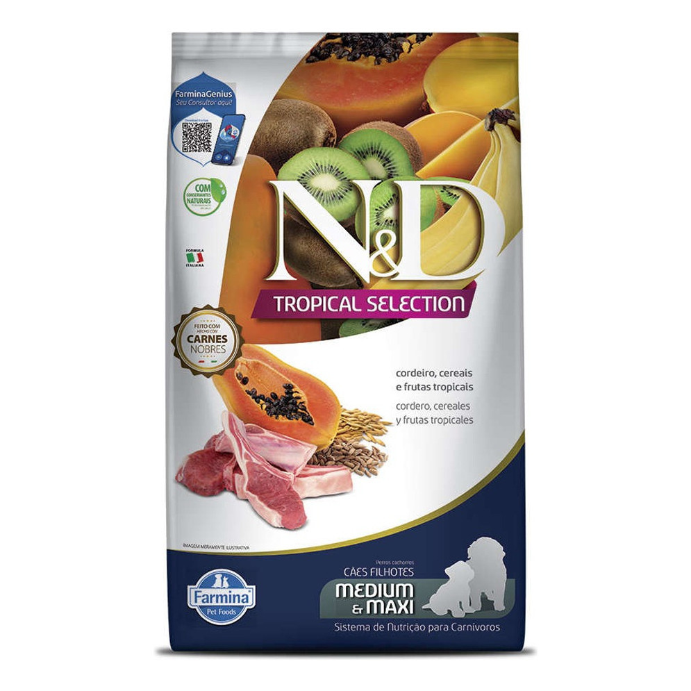 Ração ND N&d Tropical Selection cães Puppy Med Maxx Cordeiro 2,5kg