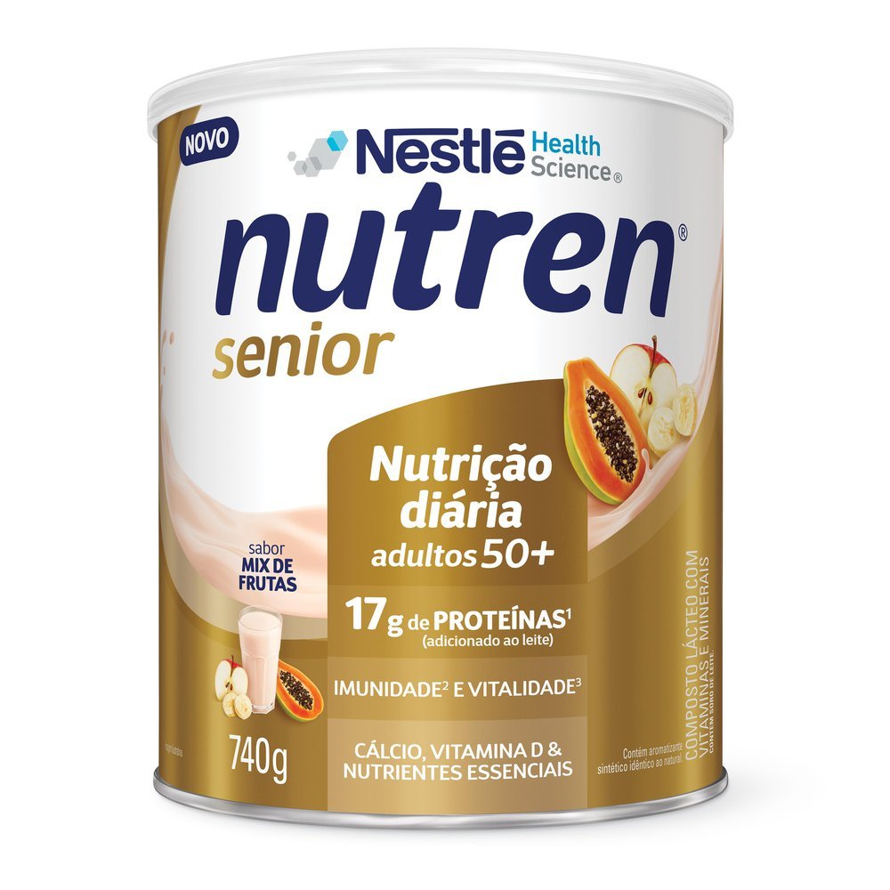 Nutren Senior Complemento Alimentar Mix de Frutas 740g em Oferta na Shopee