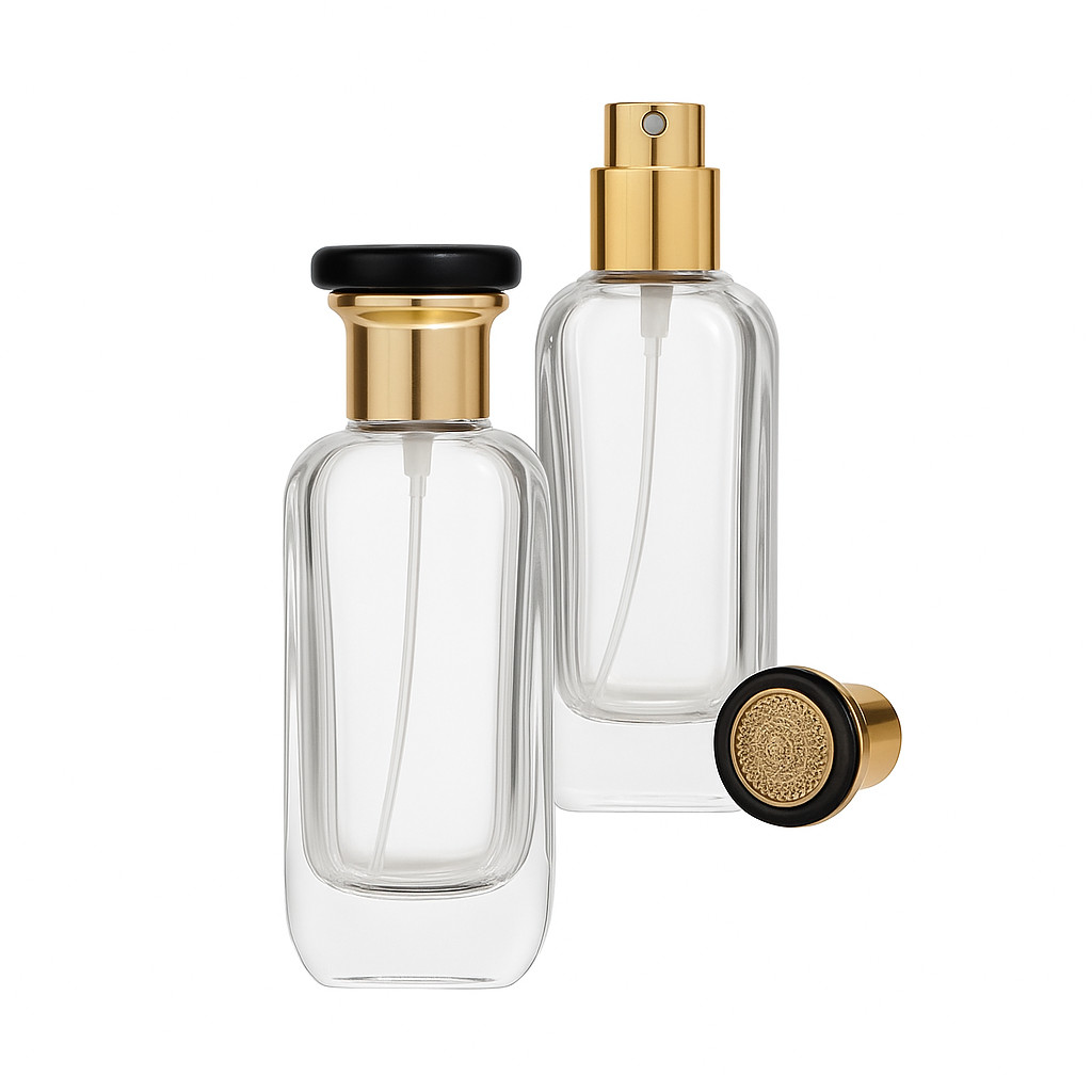 Kit Frasco Perfume Vidro Arabe 50ml Válvula Spray Rosca 15/400 Tampa Luxo Perfume Aromatizador em Oferta na Shopee