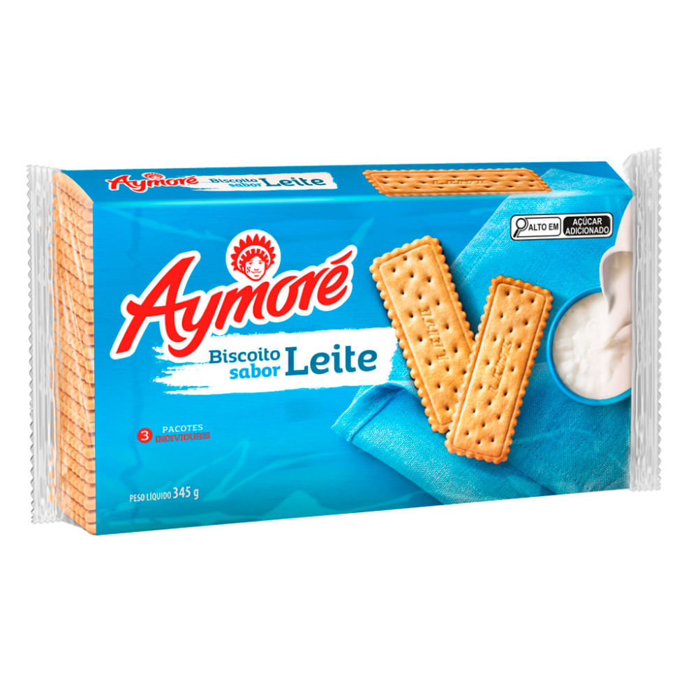 Biscoito Aymoré Sabor Leite 345g em Oferta na Shopee