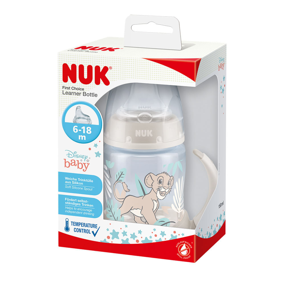 Copo de Treinamento Nuk Disney Baby Rei Leão de 6 a 18 Meses com Alça 150ml em Oferta na Shopee