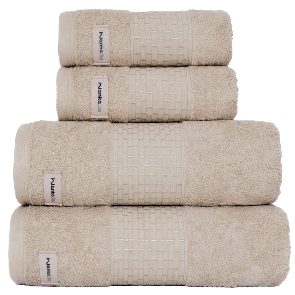 Kit 4 Peças Toalhas Banho Gigante e Rosto | Banhão Milano | Grossa Macia 600g