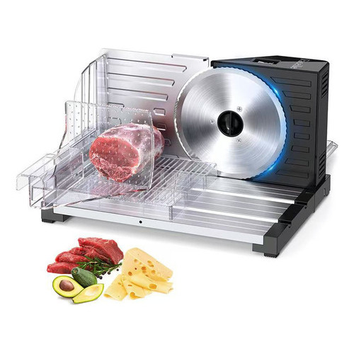 Fatiador Elétrico De Alimentos Carnes Frios Legumes Alumínio 127v