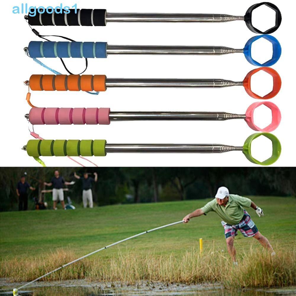 Ferramenta De Coleta De Bola De Golfe ALLGOODS , Recuperador Telescópico De Dois Lados Extensível , Corda Anti-Queda