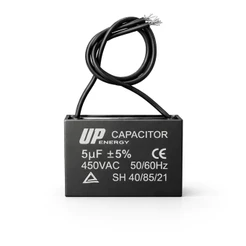 Capacitor Ventilador CBB61 5uF 450VAC 2 Fios