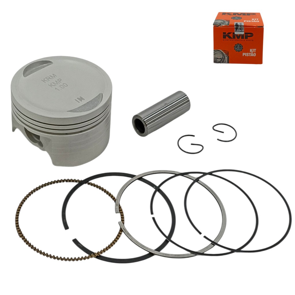 Kit Pistão Anéis 1,00mm Nxr 150 Bros 2006 a 2015 Cg 150 Fan 2009 a 2015 Crf 150F 2012 a 2017