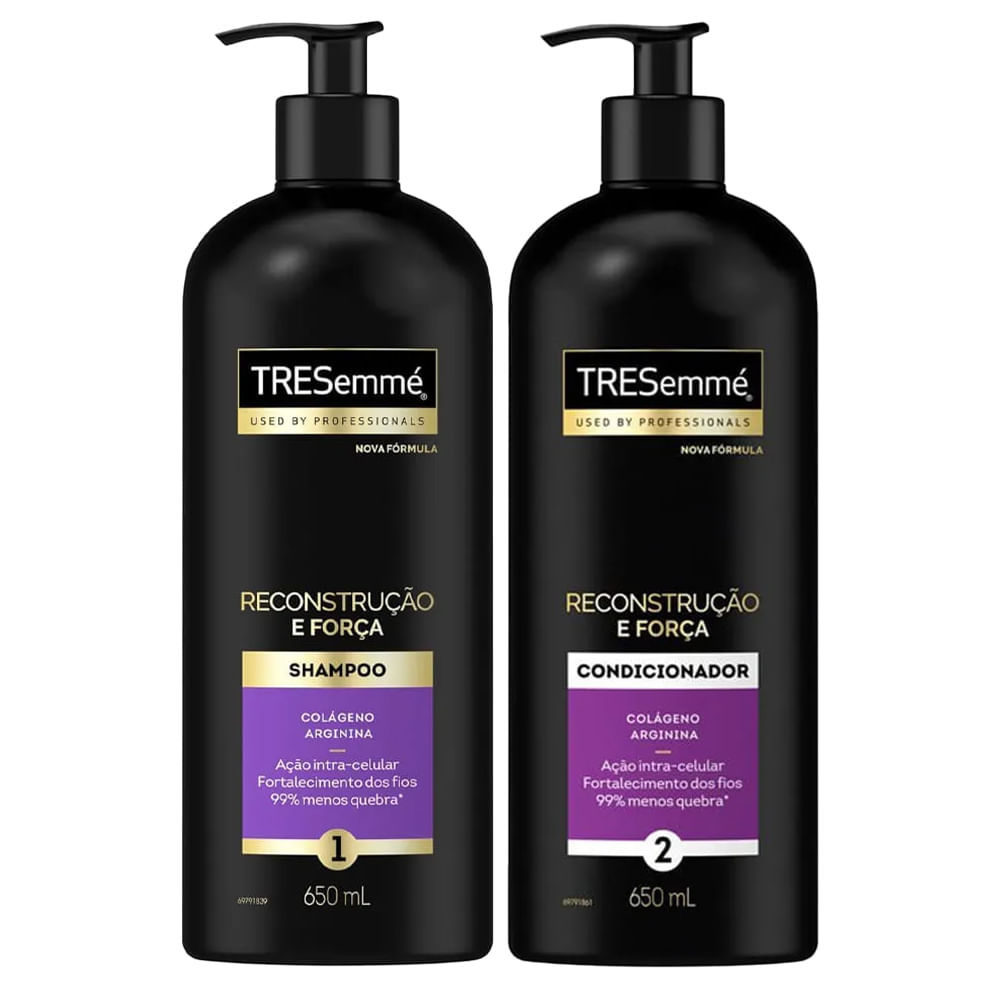 Kit Shampoo + Condicionador Tresemmé Reconstrução E Força 650ml em Oferta na Shopee