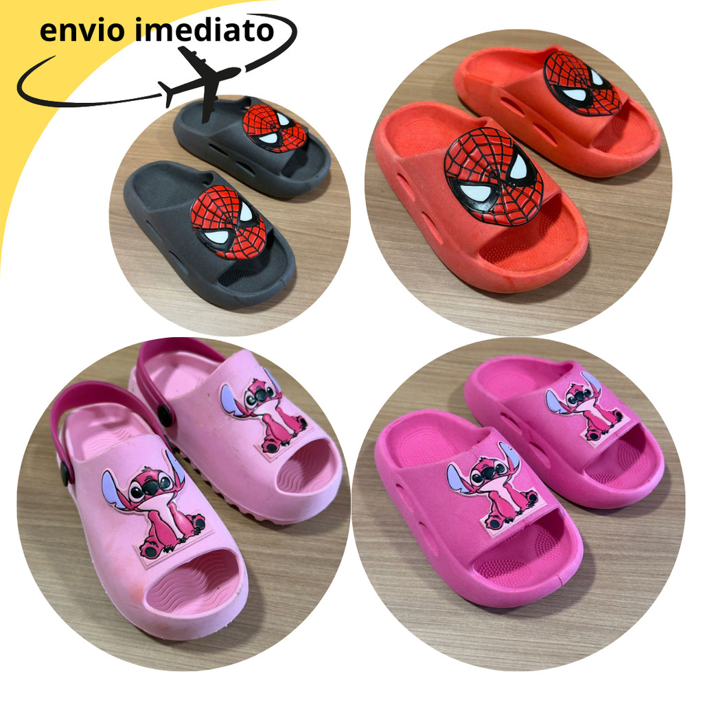 Chinelo infantil confortável emborrachado Menina - Menino Praia Escola Casa " Envio imediato "