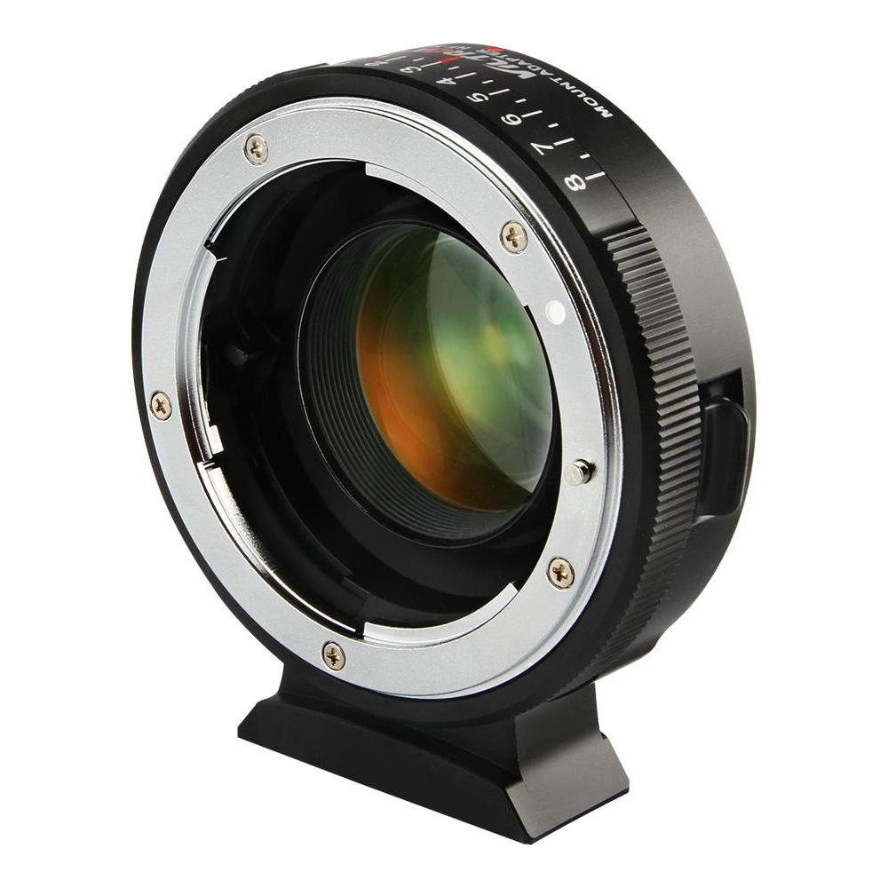 100 % Novo Adaptador De Montagem Manual Viltrox NF-M43X 0.71x Para Lente Da Série G & D Usado Em Câmera Sem Espelho M4/3