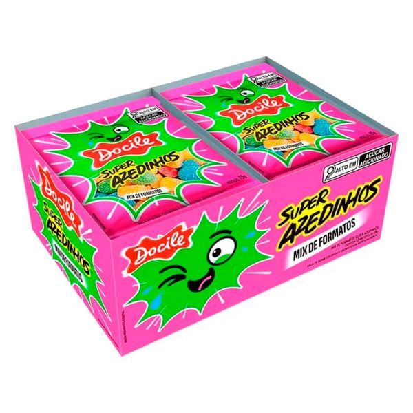 Gelatines Docile 15g com 12 Mix Super Azedinho