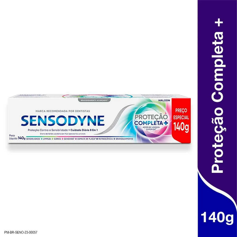 Creme Dental Sensodyne Proteção Completa 140g em Oferta na Shopee