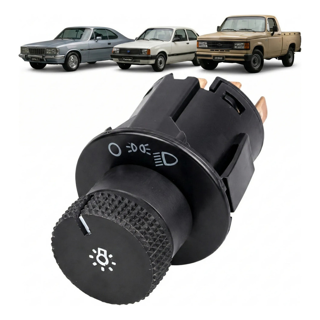 Botão Do Farol Chave De Luz Chevrolet Opala Chevette D20 1986 1987 1988 1989 1990 1991 1992 1993 1994 1995 1996