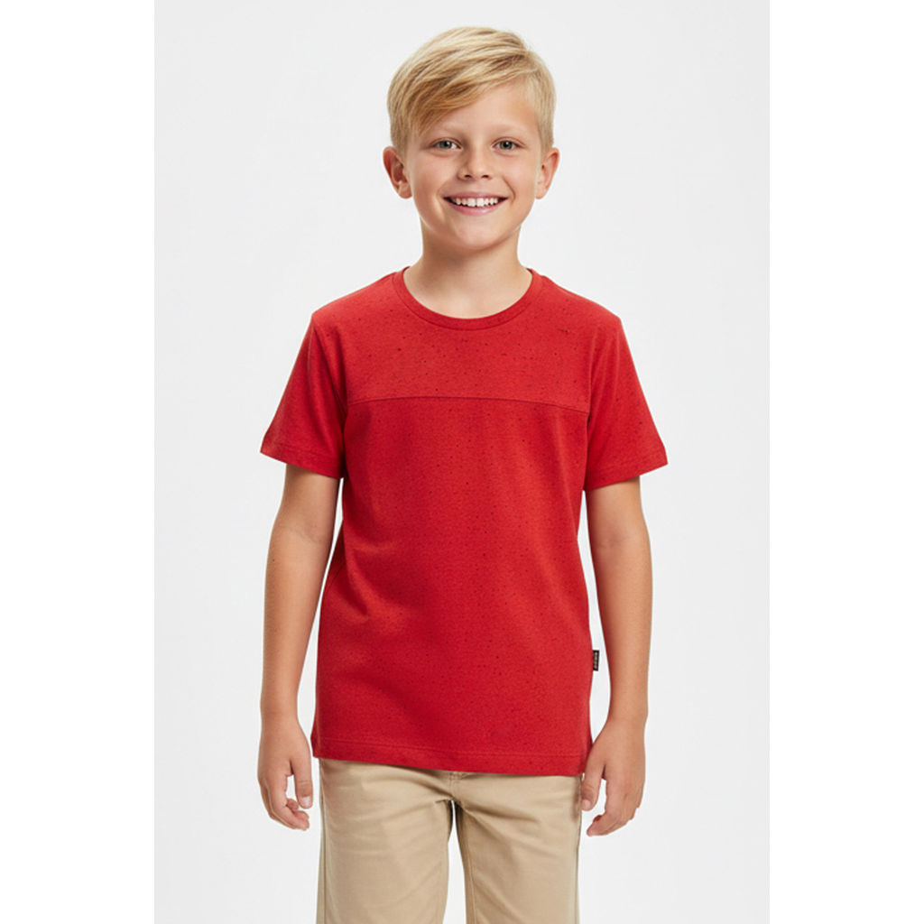 Camiseta Infantil Menino Recortes Colorittá Vermelho em Oferta na Shopee