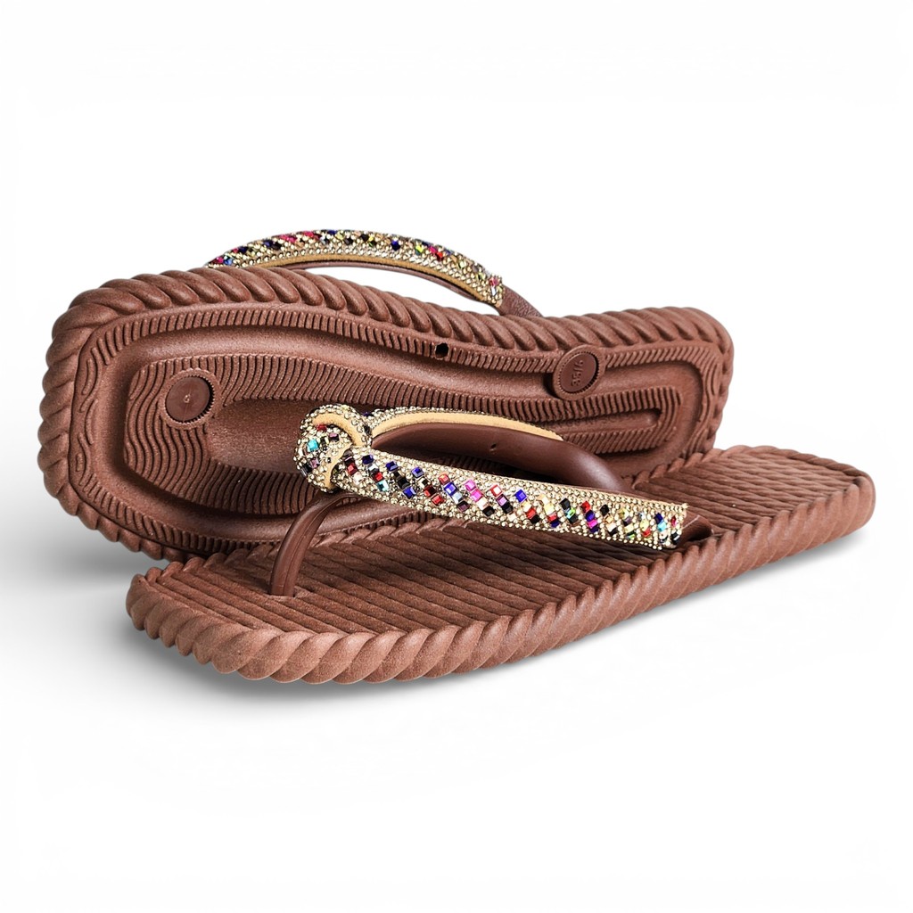 Chinelo Feminino Quadrado Trançado Leve Macio Com Detalhe Em Nó Strass Oferta Imperdível.