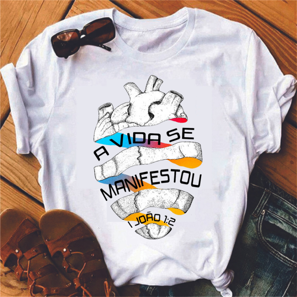 Camiseta Feminina T Shirt Várias Estampas Estilosas 100% Algodão Confortável Modinha