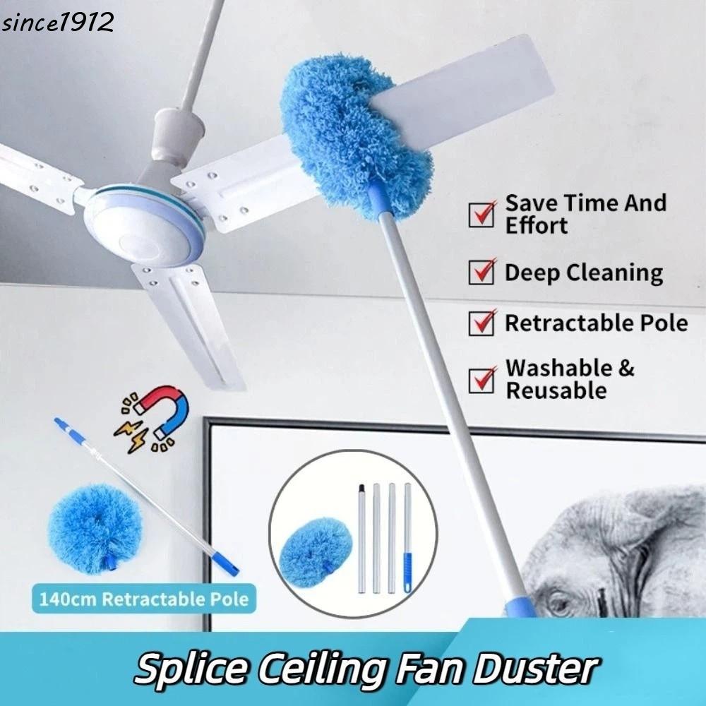 Espanador De Ventilador De Teto SINCE , Penas Extensível De Cabo Longo Reutilizável , Emenda De Liga De Alumínio