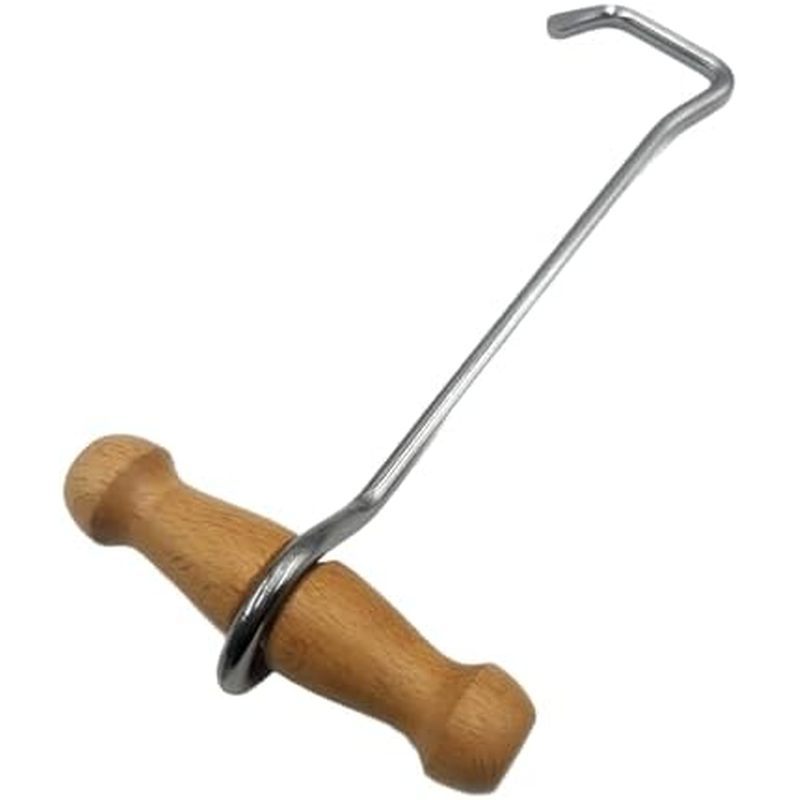 Ganchos Para Botas Cowboy-De Com Cabo De Madeira , Ajudante De Aderência Confortável Antiderrapante Homens , Mulheres , 