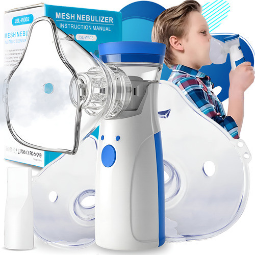 Nebulizador Inalador Portátil Ultrassônico Silencioso USB Recarregável para Criança e Adulto