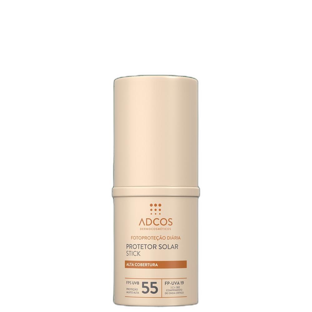 Adcos Fotoproteção Diária Tonalizante Stick FPS55 Nude - Protetor Solar Facial com Cor 17g
