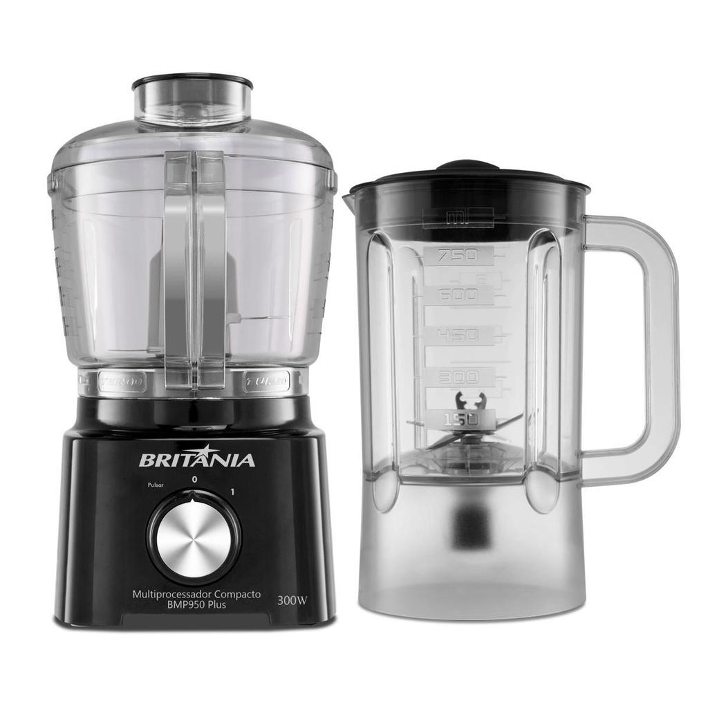 Multiprocessador Britânia 300W 2 em 1 Compacto BMP950 Plus